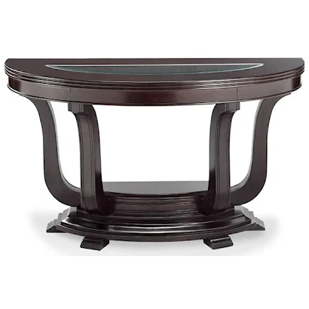 Modern Crescent-Shaped Sofa Table